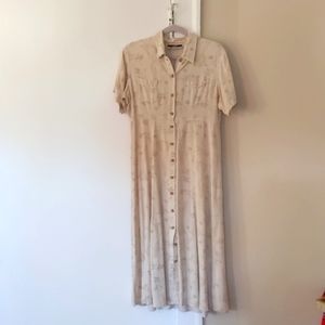 Vintage button front dress